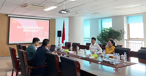 濟南高新區黨工委委員、管委會副主任張磊蒞臨和普威視參觀調研